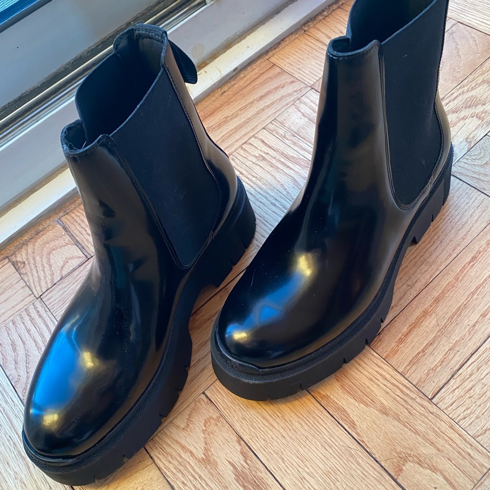 HUGO Black Ankle Boots